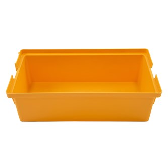 IS-VET Hyllytarjotin kapea, keltainen 21 x 38 x 9,5 cm