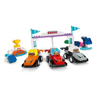 LEGO® DUPLO® F1®-tiimin kilpa-autot ja kuljettajat 10445