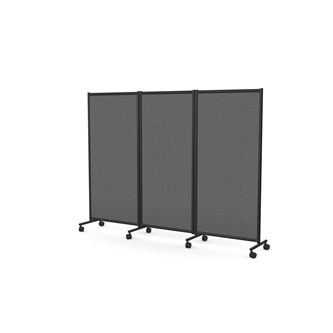 One screen kolmiosainen siirettävä seinäke