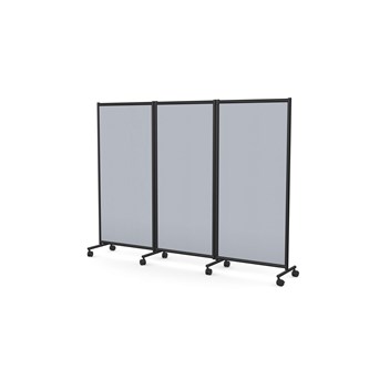 One screen kolmiosainen siirettävä seinäke