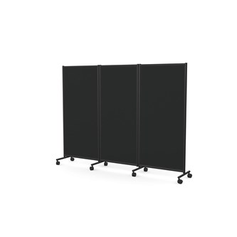 One screen kolmiosainen siirettävä seinäke