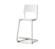 Como FSC tuoli C-runko ik 65 cm, iso istuin, hopea runko