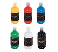 Sormivärit, perusvärit, 6 x 500 ml