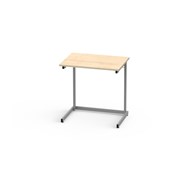 Lex pöytä FCS BX DL 70x50 cm, hopea runko