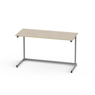 Lex pöytä FCS BX HPL 120x50 cm, hopea runko