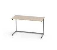 Lex pöytä FCS BX HPL 120x50 cm, hopea runko