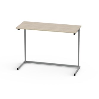 Lex pöytä FCS BX HPL 120x50 cm, hopea runko