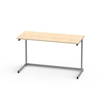 Lex pöytä FCS BX HPL 120x50 cm, hopea runko