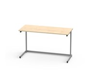 Lex pöytä FCS BX DL 120x50 cm, hopea runko