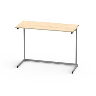 Lex pöytä FCS BX HPL 120x50 cm, hopea runko