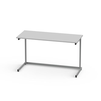 Lex pöytä FCS BX HPL 120x50 cm, hopea runko