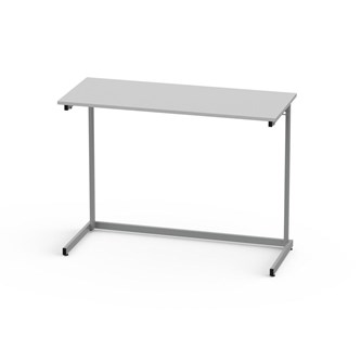 Lex pöytä FCS BX HPL 120x50 cm, hopea runko