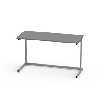 Lex pöytä FCS BX HPL 120x50 cm, hopea runko