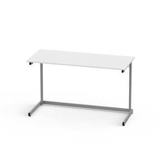 Lex pöytä FCS BX HPL 120x50 cm, hopea runko