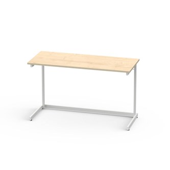 Lex pöytä FCS BX HPL 120x50 cm, valkoinen runko