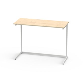 Lex pöytä FCS BX HPL 120x50 cm, valkoinen runko