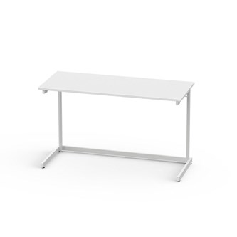 Lex pöytä FCS BX HPL 120x50 cm, valkoinen runko