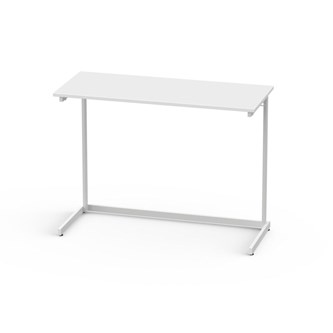 Lex pöytä FCS BX HPL 120x50 cm, valkoinen runko