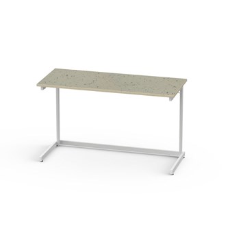 Lex pöytä BX akustik lioleum 120x50 cm, valkoinen runko
