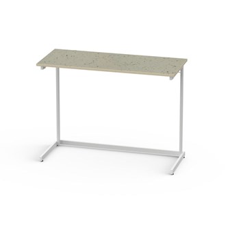 Lex pöytä BX akustik lioleum 120x50 cm, valkoinen runko