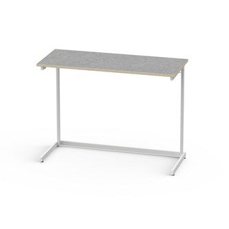 Lex pöytä BX akustik lioleum 120x50 cm, valkoinen runko