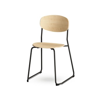 Collab tuoli FSC BX lenkkijalat, ik 45 cm, musta runko