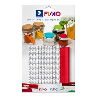 Kirjain- ja numeroleimasimet FIMO, 88 kpl