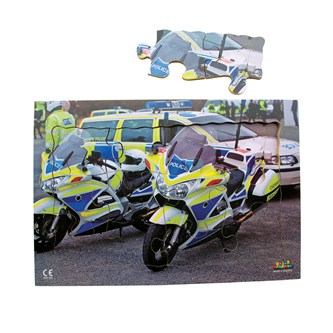 Kehyspalapeli poliisimoottoripyörät, 12 palaa