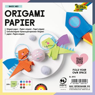 Origamipaperi 15 x 15 cm, 100 ark