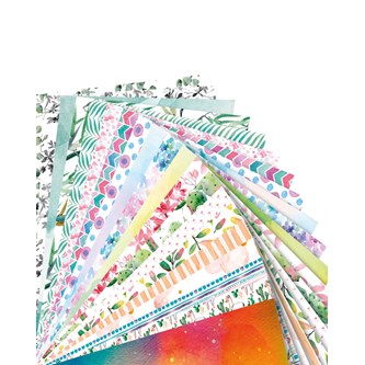 Kuviopaperi, akvarelli, 20 ark