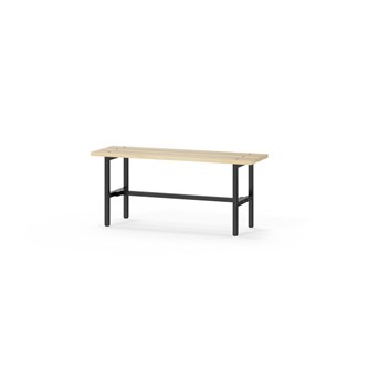 Novis Basic istuinpenkki 100 cm, musta runko