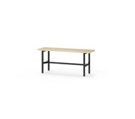 Novis Basic istuinpenkki 100 cm, musta runko