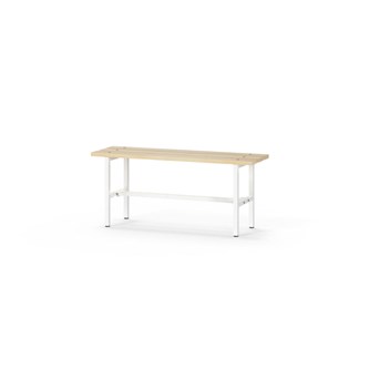 Novis Basic istuinpenkki 100 cm, valkoinen runko