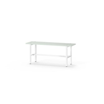 Novis Elite istuinpenkki 100 cm, valkoinen runko