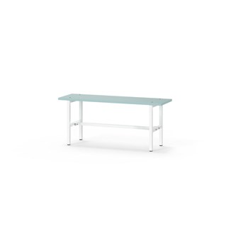 Novis Elite istuinpenkki 100 cm, valkoinen runko