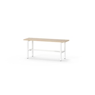 Novis Elite istuinpenkki 100 cm, valkoinen runko