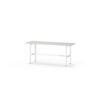 Novis Elite istuinpenkki 100 cm, valkoinen runko