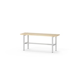 Novis Basic istuinpenkki 100 cm, vaaleanharmaa runko