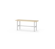 Novis Basic istuinpenkki 100 cm, vaaleanharmaa runko