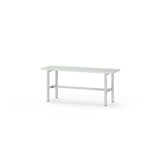 Novis Elite istuinpenkki 100 cm, vaaleanharmaa runko