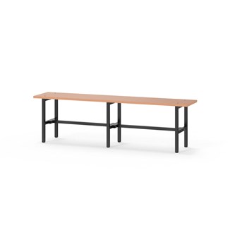 Novis Elite istuinpenkki 150 cm, musta runko