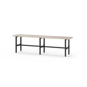 Novis Elite istuinpenkki 150 cm, musta runko