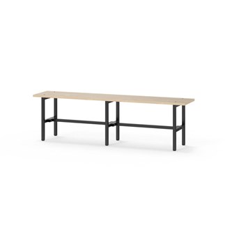 Novis Elite istuinpenkki 150 cm, musta runko