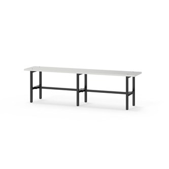 Novis Elite istuinpenkki 150 cm, musta runko