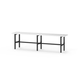 Novis Elite istuinpenkki 150 cm, musta runko