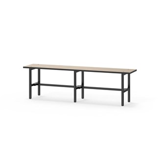 Novis Compact istuinpenkki 150 cm, musta runko