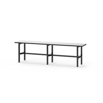 Novis Compact istuinpenkki 150 cm, musta runko