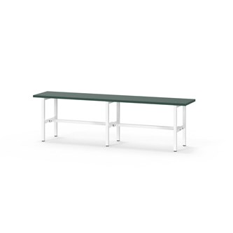 Novis Elite istuinpenkki 150 cm, valkoinen runko
