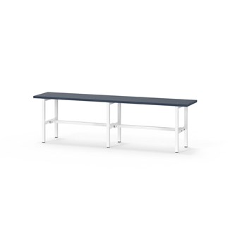 Novis Elite istuinpenkki 150 cm, valkoinen runko