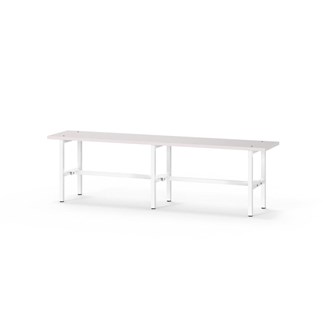 Novis Elite istuinpenkki 150 cm, valkoinen runko
